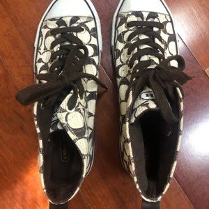 Coach high top shoes